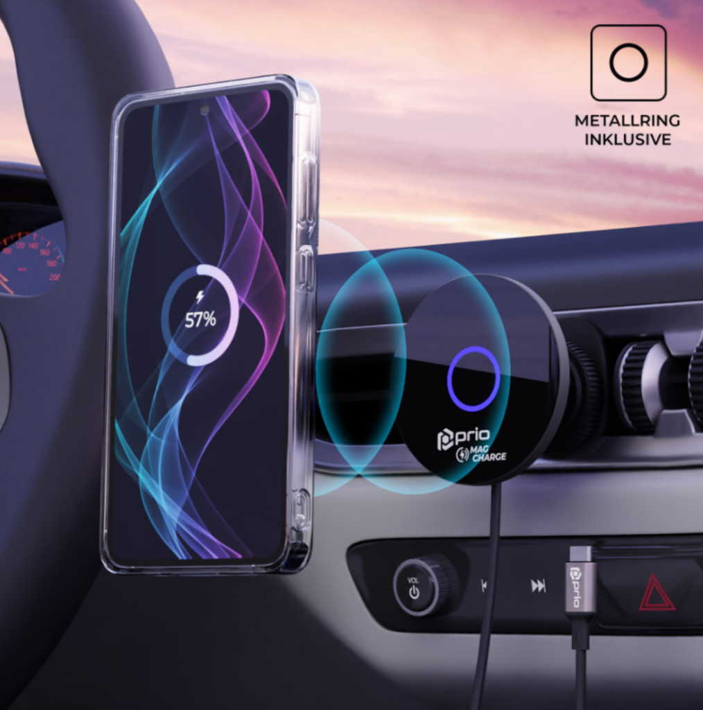 3D product image of a car wireless charger